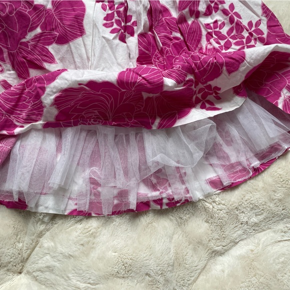 BCX Floral Pink & White Halter Dress w/ Crinoline Lining Size 3 / XS / S - Picture 5 of 5